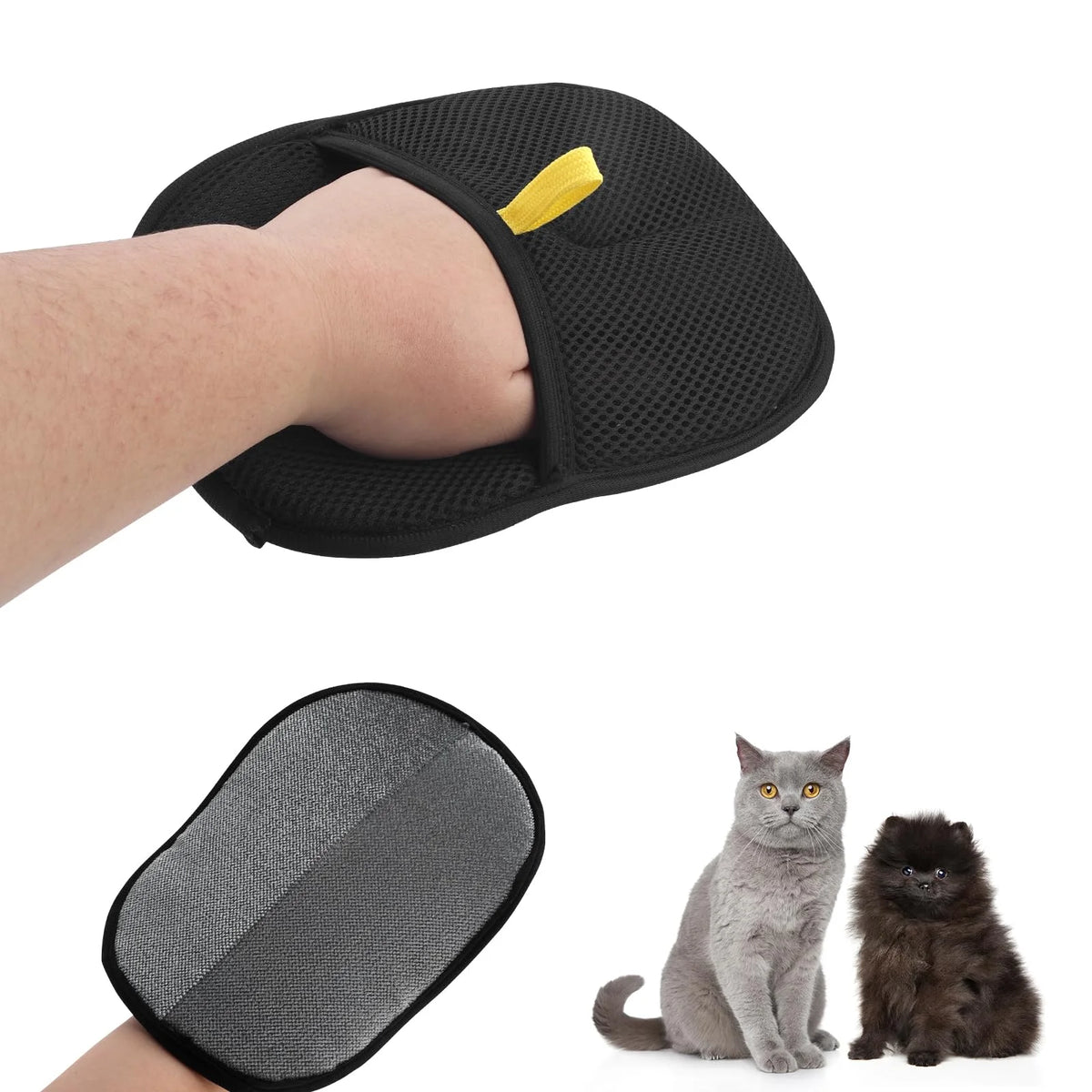 Pet hair removal glove